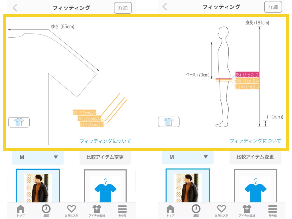 フィッティングアプリFITTEE
